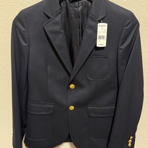 Brooks Brothers Dark Blue Blazer with Gold Accents NWT Size12